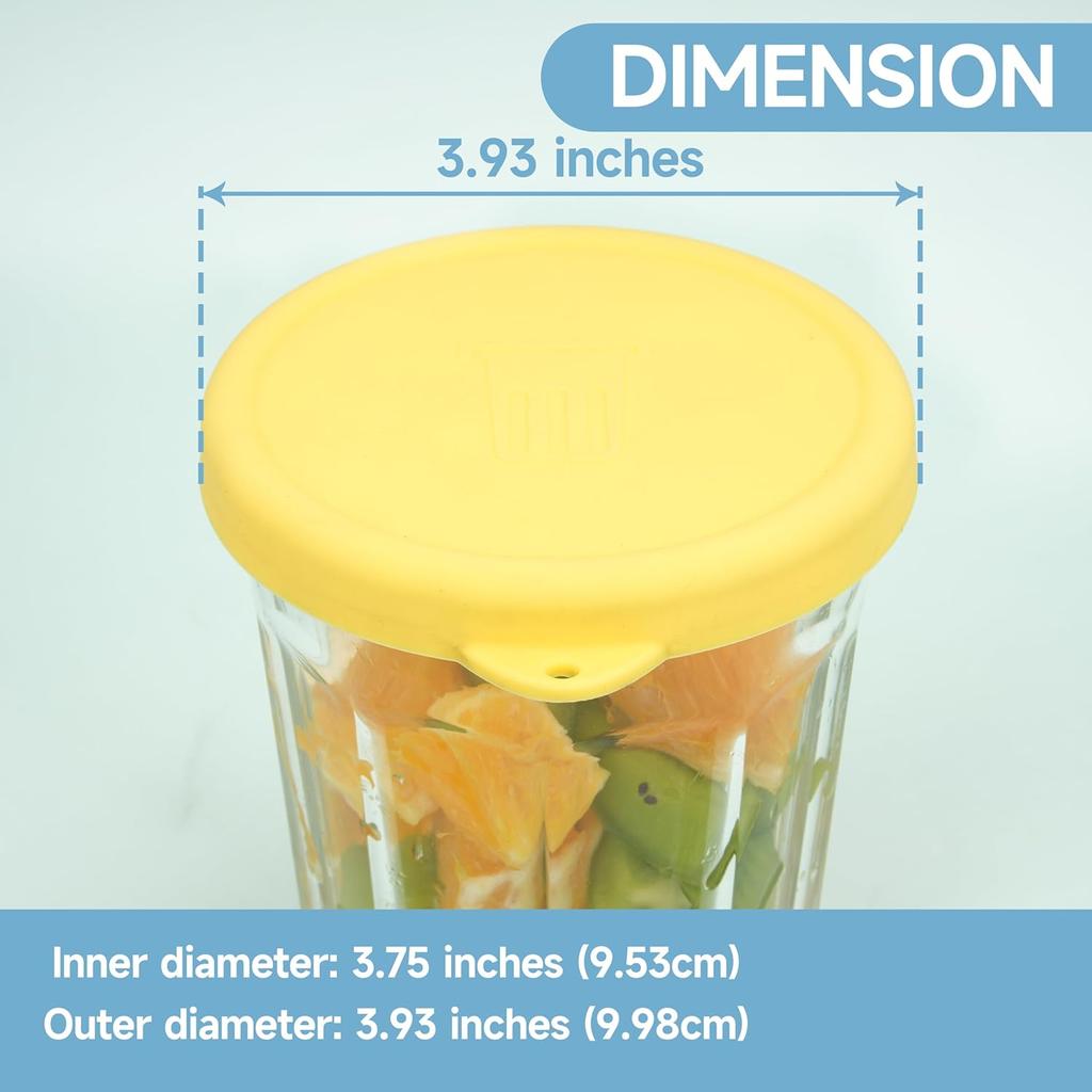 4 Pack Silicone Replacement Lids for Luminarc Working Glass, BPA Free Storage Covers Fit 14 Ounce Dof & 21 Ounce Dof & 23.25 Ounce Coolers,