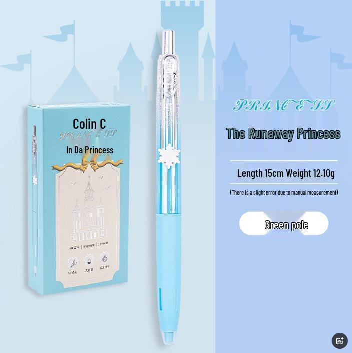 

Colin Limited Edition Runaway Princess 0.5mm Ballpoint Pen - Ideal for High-Value Student Signatures 0.5mm