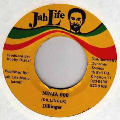 7inch Record DILLINGER - Ninja 600 NONE Jah Life Jamaica Reggae, Ska & Dub Used
