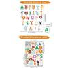 DIY Cartoon Wall Stickers Animal English Letters Astronaut Space Decals for Kids Room Nursery Living Room Decor Self Adhesive Vinyl Art
