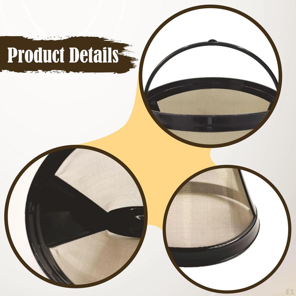 Kaffee-Korb, mit Netzboden, mit Griff, tragbar, wiederverwendbar, robust, Ersatz für Kaffeemaschine