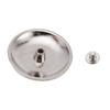 5 Set 30mm Decorative Flower Screw Back Buttons Vintage Screw Buttons with 4.5mm Screws Silver for PU Leather DIY Zinc Alloy