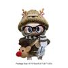 Mini Doll Outfit Cute Plush Sweater Reusable Cotton Elk Coat Cherry Pleated Skirt Hairpin Set for Baby Kid DIY Creative Toy