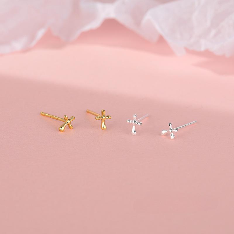 Mini Cross Earrings for Women  Stylish and Cool Style  No Need To Remove Ear Bone Earrings