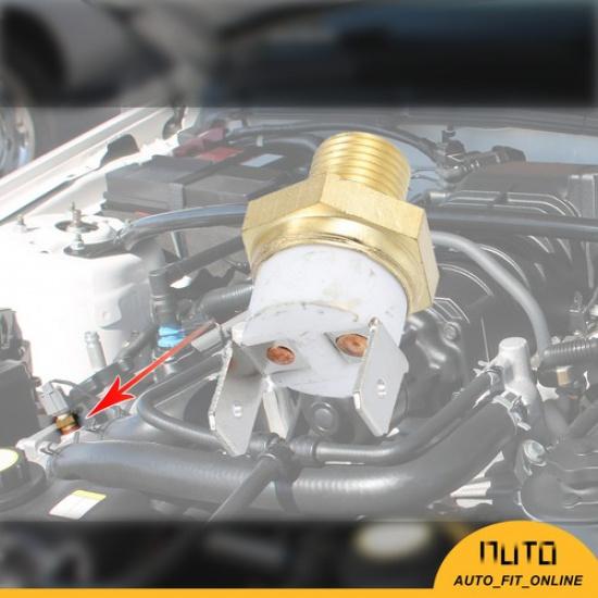 ONE Radiator Engine Cooling Fan Temperature Thermo Sensor 1/8'' NPT Universal