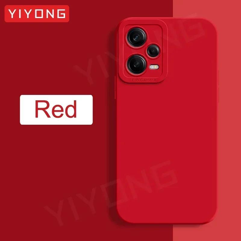 

Для Redmi Note12 Pro Мягкий жидкий силиконовый чехол для Xiaomi Redmi Note 12 Turbo 13 Pro Plus Xiomi 5G чехол для телефона Redmi Note 12 Pro 5G красный