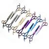 Hairdressing Scissors Set: Colored Straight-Tooth & Thinning Bangs Scissors for Professional Stylists