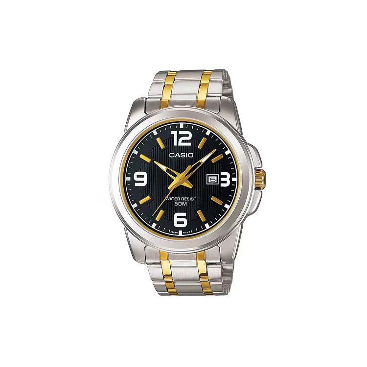 Casio Standard Series 50M Waterproof Quartz Watch Men watches Black LTP-1314SG-1AV Black Dial