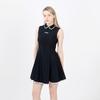 A Wave Women'S Sleeveless Collared Dress Black