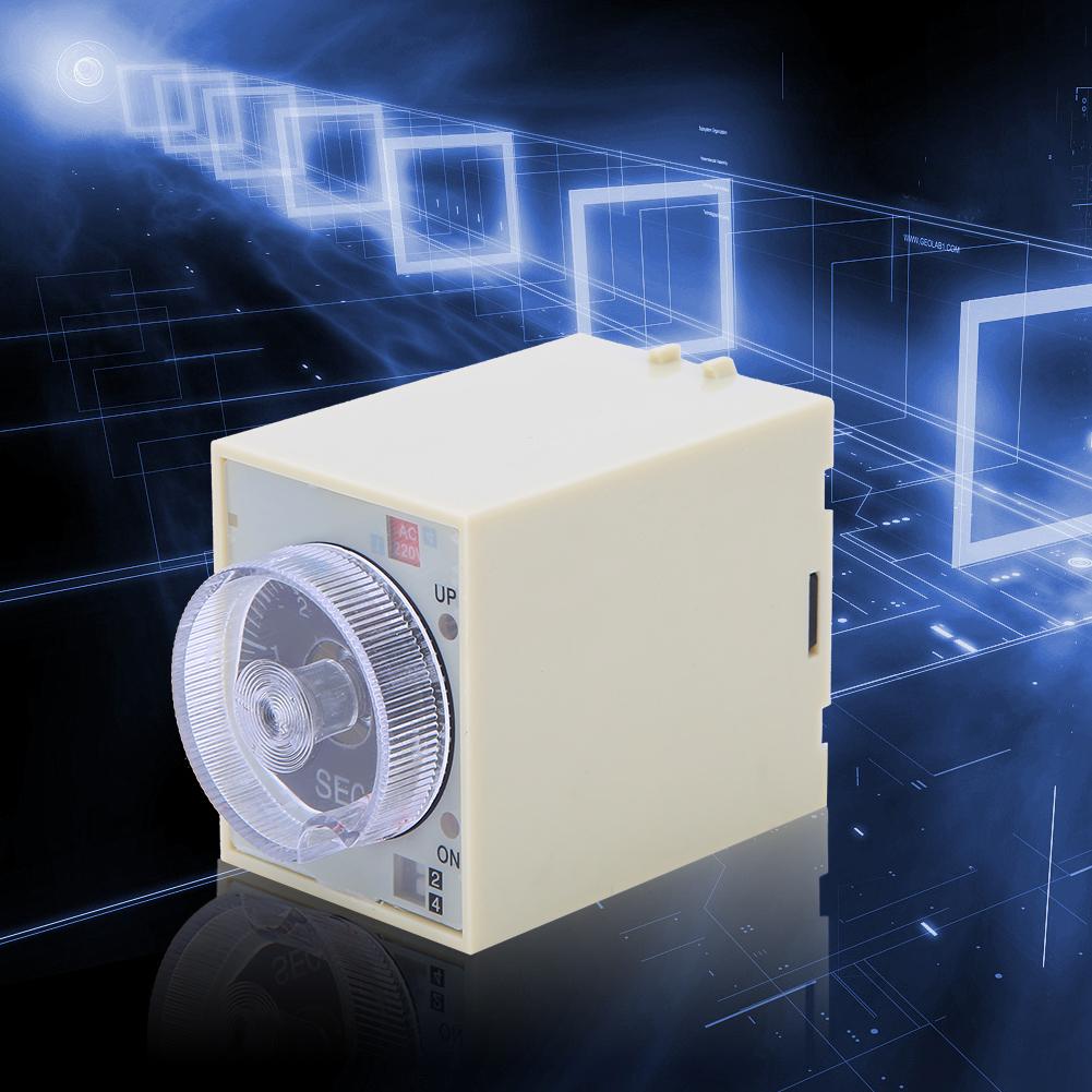 

Delay Timer Time Relay Adjustable Knob High Quality Alloy Contact PC Shell ST3PA C AC220V 50 60Hz