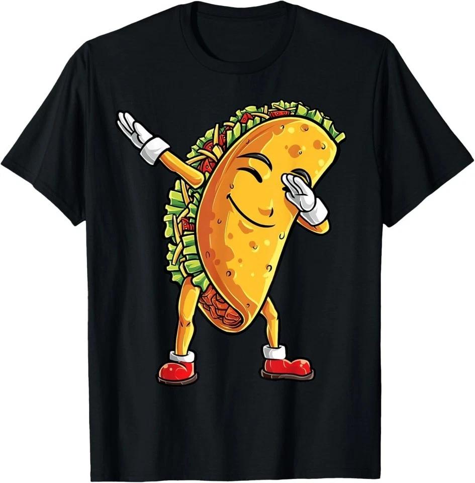 Dabbing Taco Cinco de Mayo Funny Boys Men Mexican Food Dab T-Shirt 2XL