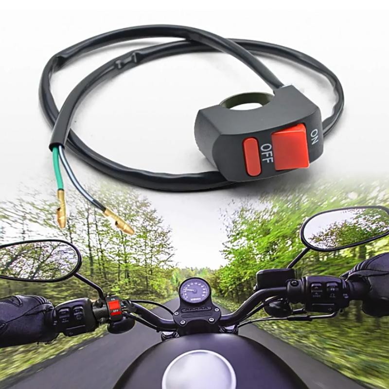 Motorcycle Handlebar Flameout Switch Motorbike On Off Button For Moto Bike Headlight Signal Lamp Universal Control Button