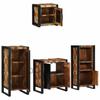 Bathroom Furniture Set with Shelf 4 pcs Solid Reclaimed Wood