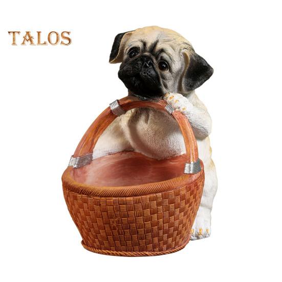 

Корзина для хранения вещей для собак, очаровательный лоток для ключей в виде щенка, большая вместимость, легкий доступ, многофункциональный органайзер для украшений, миска для хранения конфет чёрный