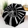 1PC Freemasonry Umbrella Portable Folding Umbrella Iron Frame Hole Bone Structure Outdoor Home Umbrella A5