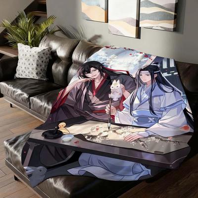 Anime Mo Dao Zu Shi Blanket For Sofa Office Bed Plane Travel Sleep Read Relax Camping Soft And Warm