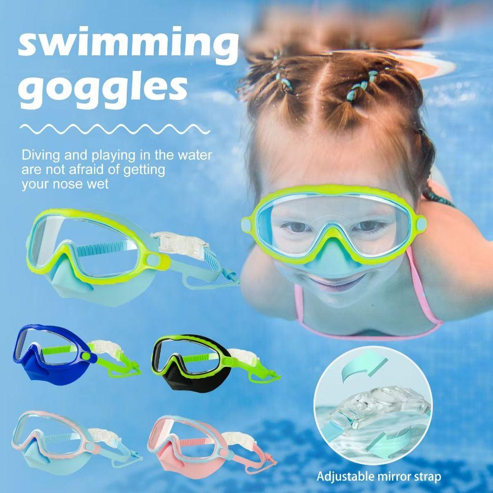Waterproof Kids Diving Eyewear Anti-fog Kids Water Racing Glasses  Swimming Beginner