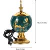 Bakhoor Electric Incense Burner - Vintage Arabic Incense Burner Middle Eastern Style Tabletop Electric Censer Aroma Burner Oud Frankincense Candle