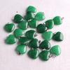 20mm Crystal Agate Heart Necklace Pendant - Natural Stone Jewelry Accessory