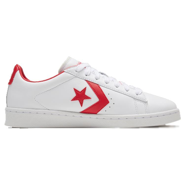 קונברס נמוכות עור מקורי OG 'לבן אדום אוניברסיטאי' 167970C