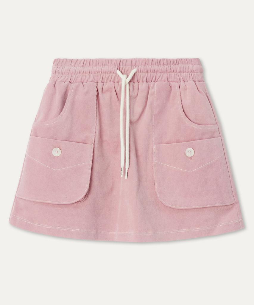 Mayol Corduroy Cargo Skirt_Dusty Pink