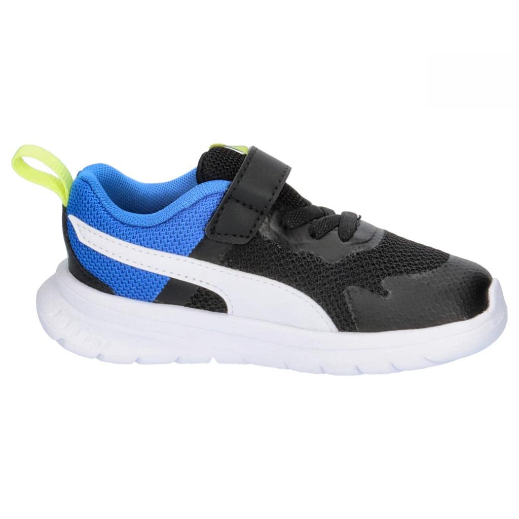 Puma Evol Blanc Mesh Sneakers 2022 Puma Blue Size Cm AC+INF Kids' (386240), Fall/Winter Colorway, Black/Puma White/Victoria (04), 12.0