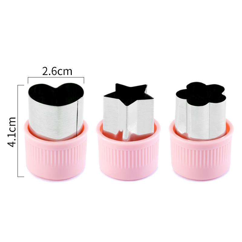 

Stainless Steel Butterfly Noodle & Biscuit Cutter Set Three Piece Pink [OPP Bag] як показано кольору