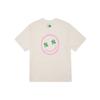 MLB New York Yankees Smiley Face Logo Loose Fit Crew Neck Short Sleeve T-Shirt Unisex T-Shirt Cream-White 3ATSL6023-50CRS