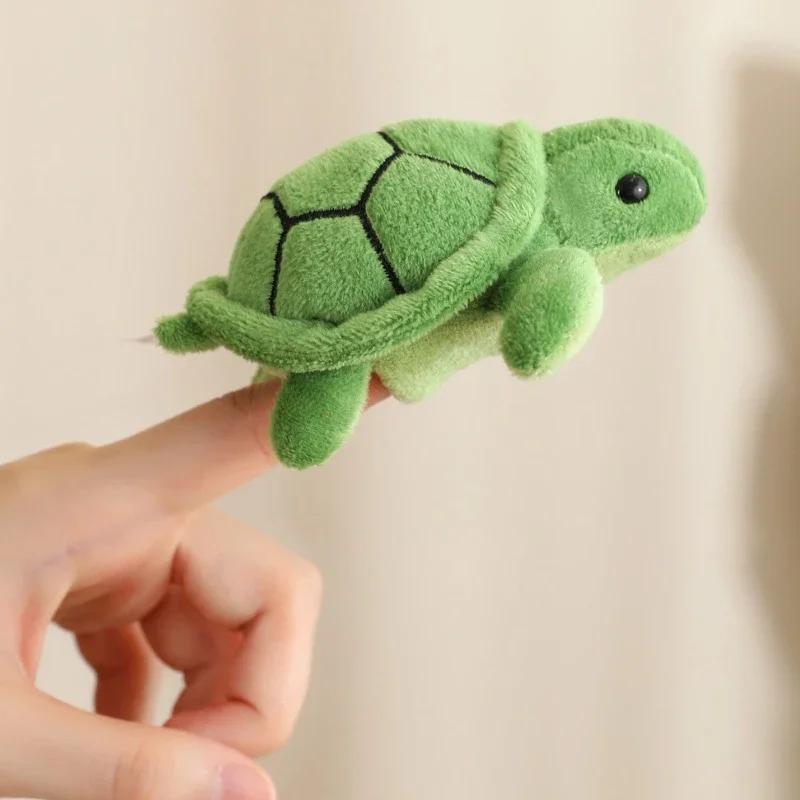 9CM Mini Finger Puppets Educational Toys For Children Hand Cartoon Birds Marine Animals Plush Doll Hand Puppets Tell Story Gifts