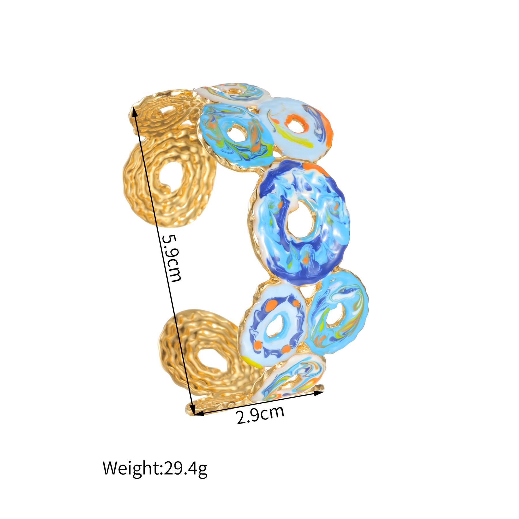 

Браслет-бенгл с граффити в стиле дрип-арт, знаменитый в интернете: Уникальный, Роскошный и Стильный Браслет Высокого Класса