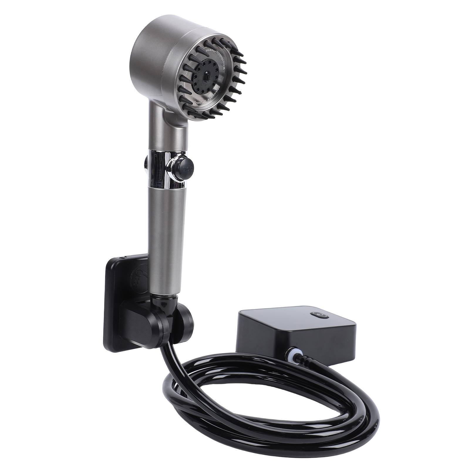 

Portable Camping Shower 8000mAh Rechargeable Outdoor Shower Pump with LED Display Dual Modes Adjustable Water Stream