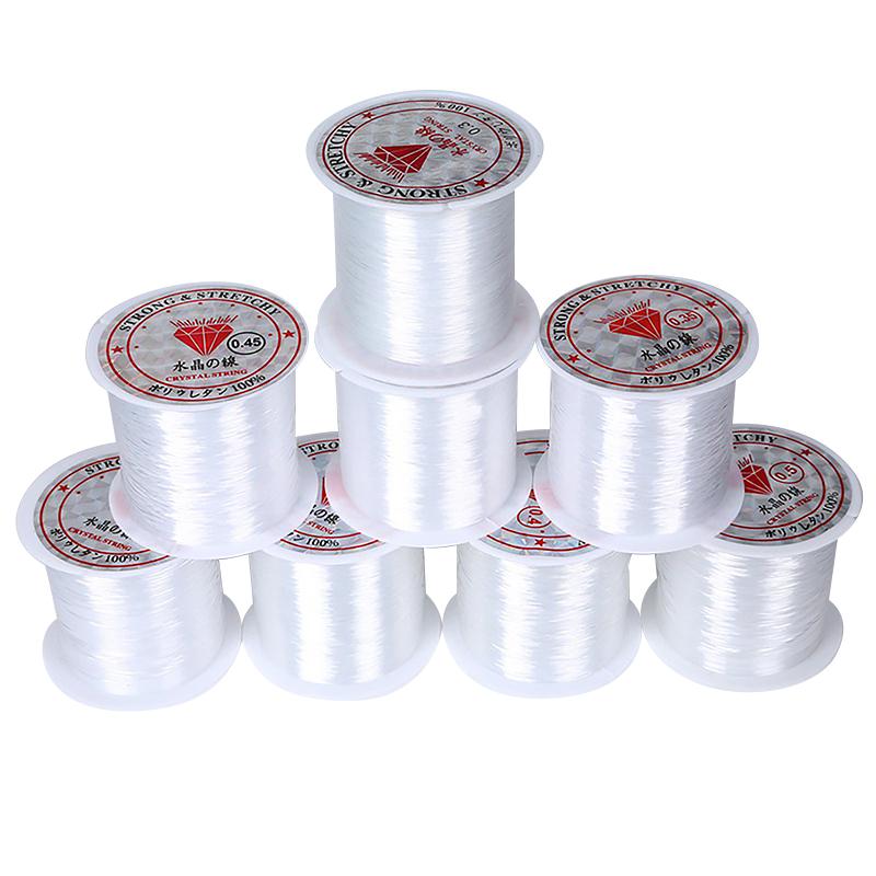 1Pc High Tensile Pe Nylon Fishing Line Elastic Thread Spool Invisible Wire Polyester Bait String Monofilament Strong Rope Cord