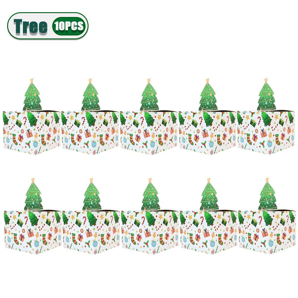 Christmas Surprise Box Festive Money Draw Gift Box with Santa Claus Elk Tree Pattern Holiday Party Supplies Home Decoration