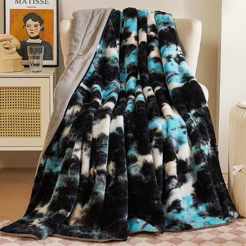 Super Soft Faux Fur Throw Blanket for Couch Dark Rainbow Sherpa Fuzzy Plush Warm Blanket for Sofa Bed Dark Rainbow, Kids Warm Throw Blanket for Bed