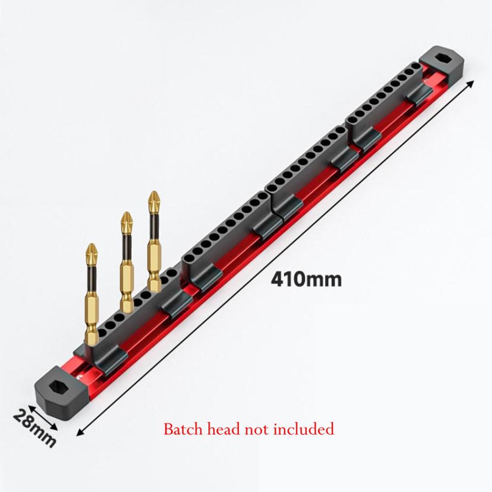 Magnetic Drill Bit Rack for 40 Screwdriver Bits Organization