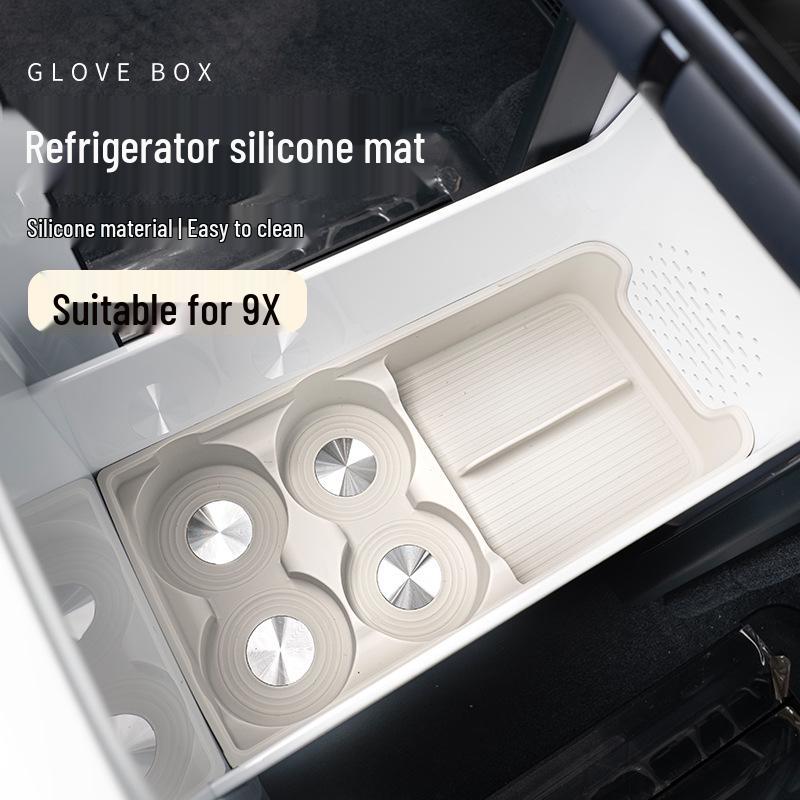 Silicone Storage Mat for Zeekr 9x Car Refrigerator Accessories