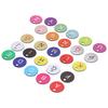 26PCS Beehive Numbered Tag Marker with Hole Round Beehive Label Beekeeping Accessory for Garden26