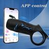 App Control Vibrating Penis Sleeve Cock Ring Penis Extender for G Spot Clitoris Vibrator Stimulation Adult Sex Toy for Men Delay Ejaculation Wearable