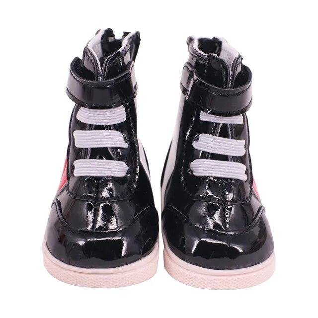 Doll Shoes Boots Handmade Plush Boots 7cm Shoes for 18 Inch American 43cm Baby Born Doll Accessories