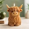 1 Pcs 3D Yak-Shaped Candle Silicone Mold DIY Animal-Shaped Scented Candle Plaster Cement Mold Christmas Decorations