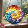 Colorful Glass Hanging Decorative Item Sun Catcher Glass Texture Suitable for Creates Colorful Effects in Various Room B03E