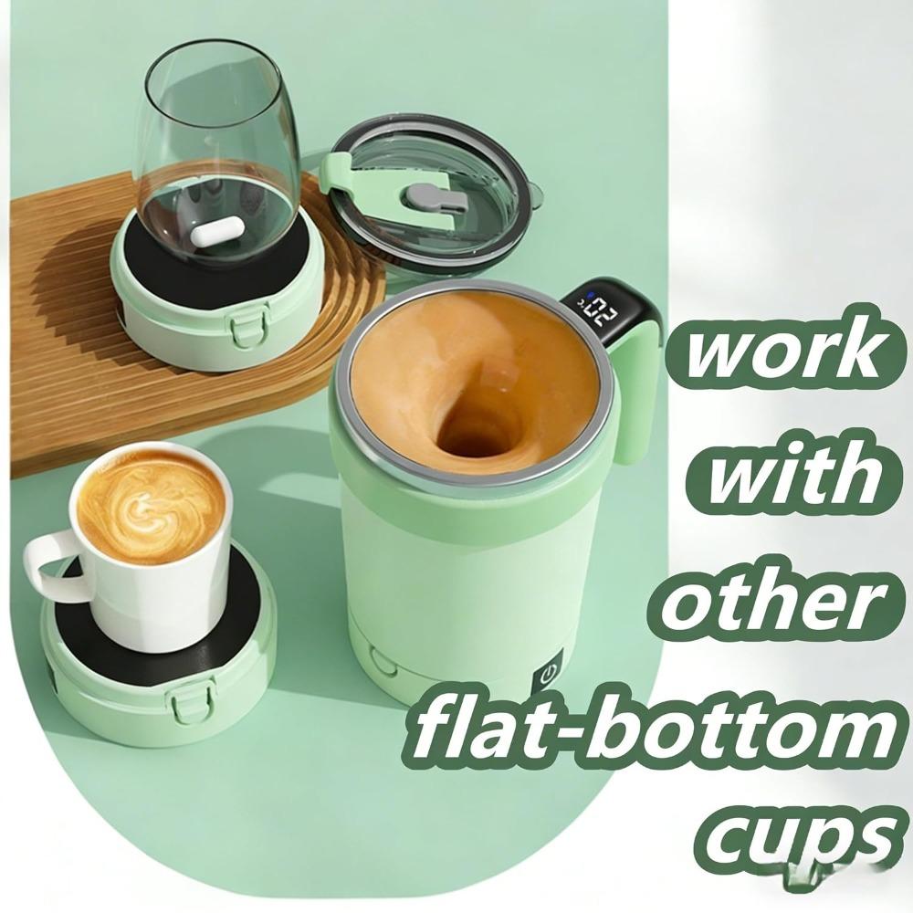 Automatic Magnetic Stirring Coffee Mug, Electric Automatic Stirring Mug with Rechargeable and Detachable Base.