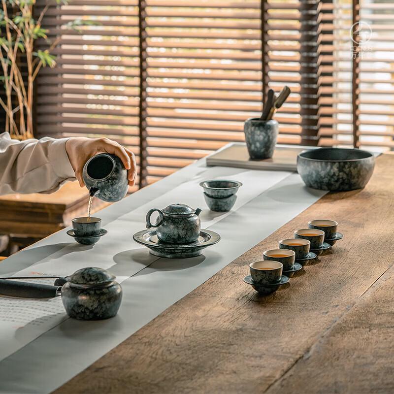 Edenus Waterfall Glaze Ceramic Tea Set