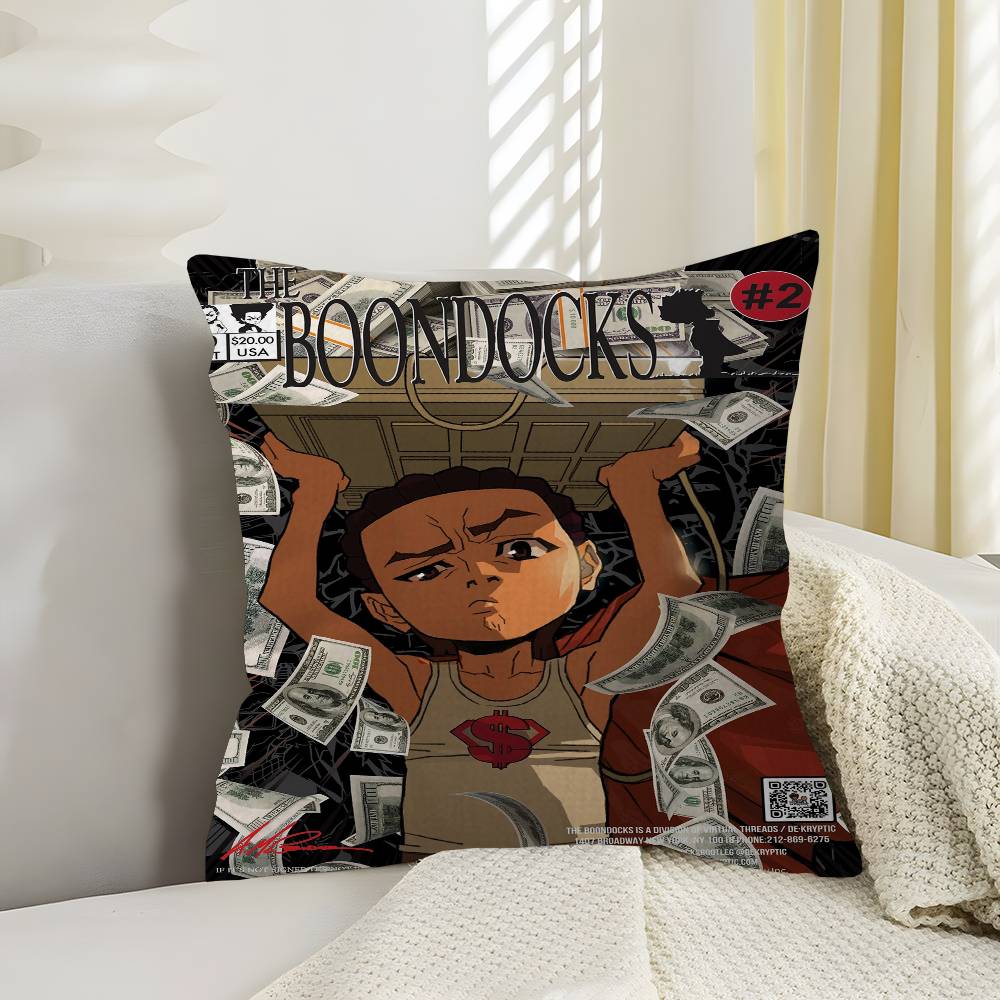 Cartoon The Boondocks Pillow Gift Home Office Decoration Bedroom Sofa Car Cushion Cover case x