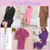 Luxurious Coral Fleece Warm Bathrobe For Men And Women Flannel Winter Kimono