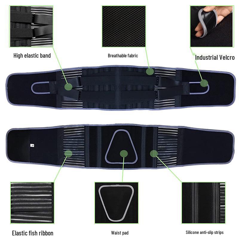 Breathable Lumbar Support Belt for Weightlifting & Squats