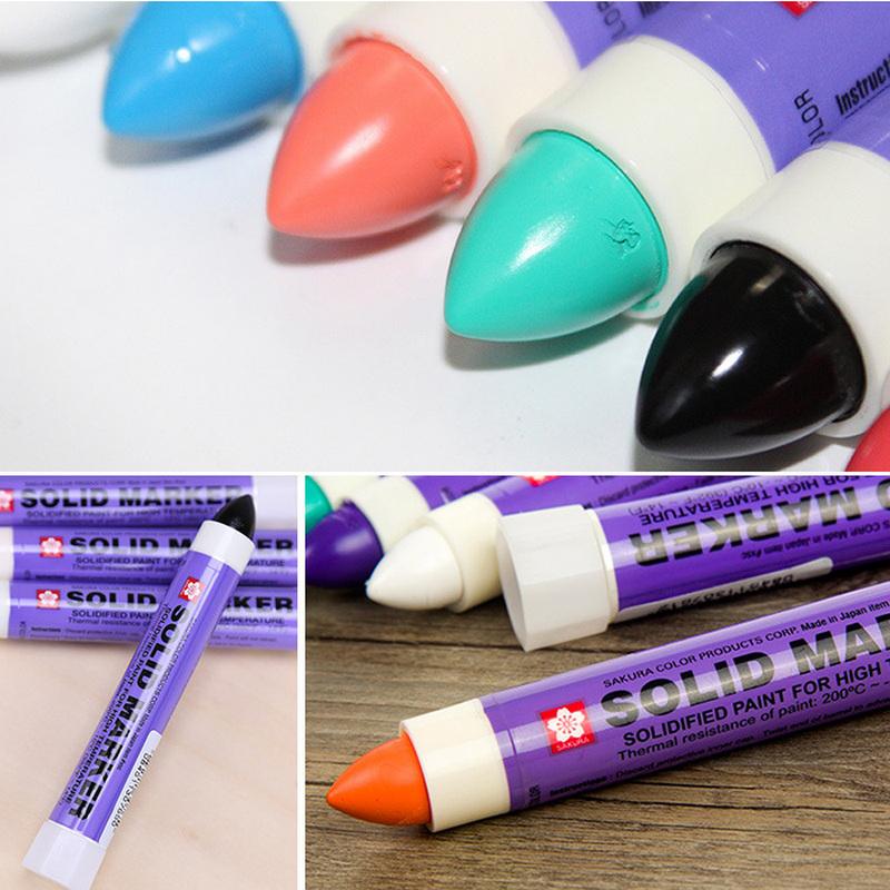 1Pcs Japan  Solid Paint Pen Waterproof Xsc Industrial Metal High Temperature Tire Marker Permanent Office Supplies