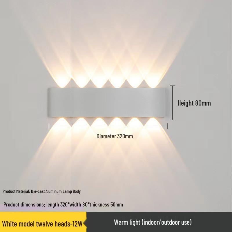 Waterproof LED Outdoor Wall Light for Courtyard, Aisle, Terrace, Villa & Decorative Telescope Lighting