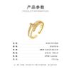 Adjustable Open Ring Women With Natural Shell Inlay Micro Pave Zirconia Fashionable Stackable Finger In Palladium