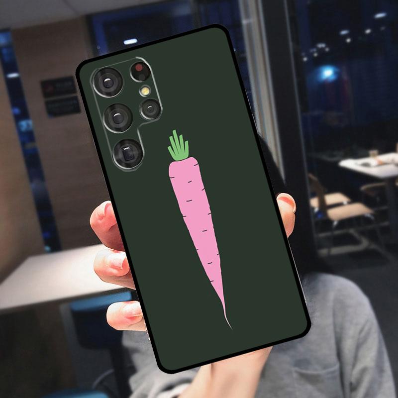 Carrot Vegetable Food Cover For Samsung Galaxy S24 Ultra S25 S22 S23 Plus S20 S21 FE S9 S10 S23 FE Phone Case